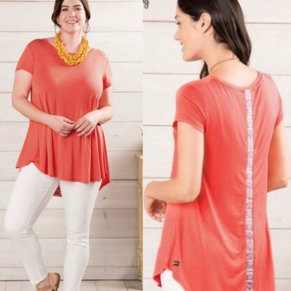 Matilda Jane Coral Short Sleeve Swing Tunic